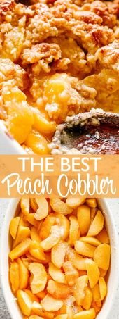 The Best Peach Cobbler Recipe