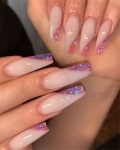 50 Beautiful But Simple Winter Acrylic Coffin Nail Designs You Need To Have For Holiday Season – Women Fashion Lifestyle Blog Shinecoco.com