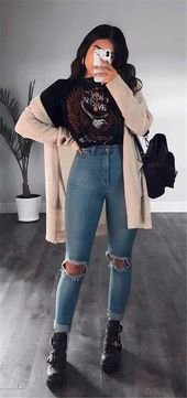 50 Stylish And Casual Wintertime Outfits For Teenager Ladies Again To College – Women Style Way of life Weblog Shinecoco.com