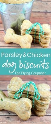 Chicken & Parsley Dog Biscuits