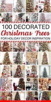 Here are over 100 best gorgeous festive Christmas tree decor ideas that you can use as inspiration f