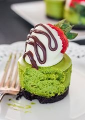 Matcha Mini Cheesecakes