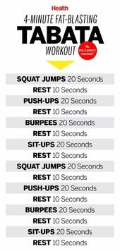 A 4-Minute Tabata Workout for People Who Have No Time