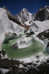 Amazing View of Gasherbrum-IV, Karakoram, Baltistan : Photos, Diagrams & Topos