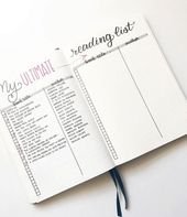 Bullet Journal Addict – 10 Creative Bullet Journal Book Tracker Ideas