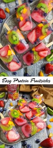 Easy Protein Fruitsicles with Premier Protein’s Clear Protein Drink