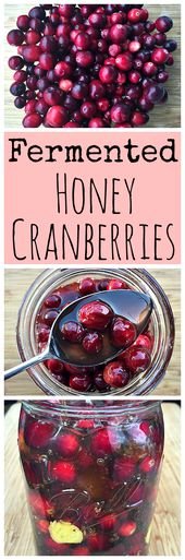 Fermented Honey Cranberries