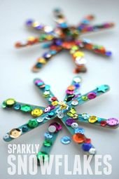 Sparkly Snowflake Craft for Kids – Toddler Approved