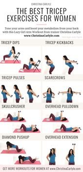The Ideal Tricep Exercises for Women to Get Restricted, Toned Arms