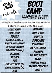 25 Minute Boot Camp Workout – Peanut Butter Fingers