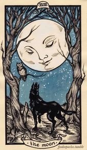Fyodor Pavlov The Moon Tarot Art Print