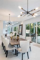 Glamorous Dining Room Design Inside a Tropical Paradise Mansion