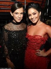 Hailee Steinfeld wows in pink body-con while Vanessa Hudgens goes red