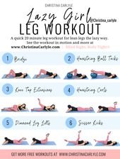 Lazy Girl Leg Workout by Christina Carlyle