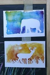 DIY: Watercolor Silhouette