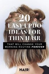20 Easy Updo Ideas For Thin Hair That Will Change Your Morning Routine Forever