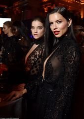 Adriana Lima stuns in gorgeous black gown at AmfAR event