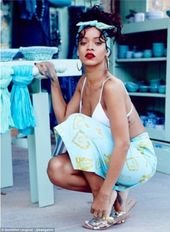 Rihanna shows off more of her River Island collection in Greece