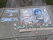 26 Pop Culture And Quarantine-Inspired Sidewalk Chalk Drawings From A Self-Taught Artist