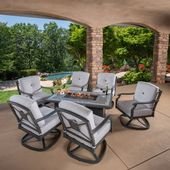 Westgate 7-piece Cushion Fire Deep Seating Set