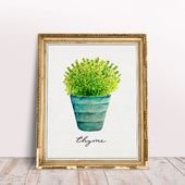 Free Kitchen Herb Wall Art Printables | The Cottage Market