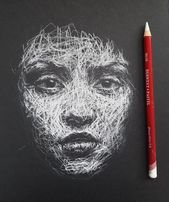 This Self-Taught Artist Draws Female Portraits Entirely By Scribbling (87 Pics)