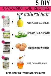 5 DIY Coconut Oil Recipes For Natural Hair | Millennial in Debt
