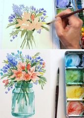 20+ Best Watercolor Flowers Tutorials & Videos