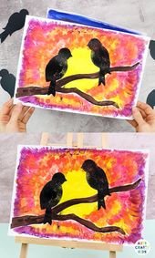 Bird Silhouette Art Project for Kids