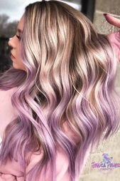 Blonde To Lavender Ombre Hair