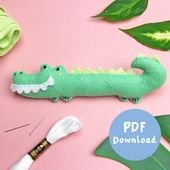 PDF Pattern and Instructions for Chester the Crocodile