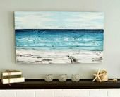 Painted Old Wood Ocean Wall Art | DIY or Shop