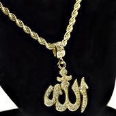 Allah Symbol 24″ Gold Rope Chain