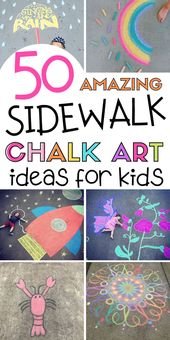 50 Super Fun Summer Sidewalk Chalk Art Ideas – This Tiny Blue House