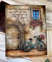 Texture with gesso mixed media “The journey” Sunday inspiration 4-14-19 – Shawn Petite
