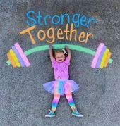 30 Pics Of A Family That Uses Chalk Art To Go On Adventures During The Lockdown