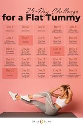 25 Day Challenge for a Flat Tummy