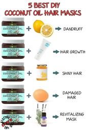 Top 5 Best DIY Coconut Oil Hair Masks for Every Hair Trouble