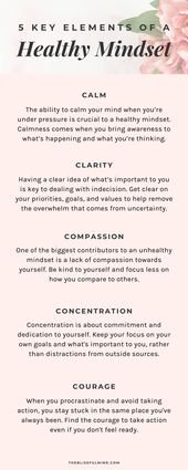 5 Key Elements of a Healthy Mindset