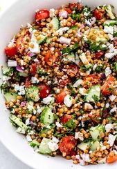 Greek Lentil Salad | Haute & Healthy Living