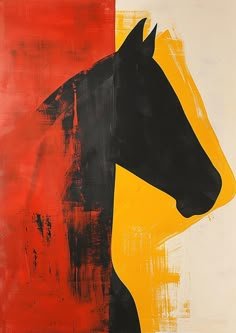 A Symphony of Grace: Abstract Horse Painting