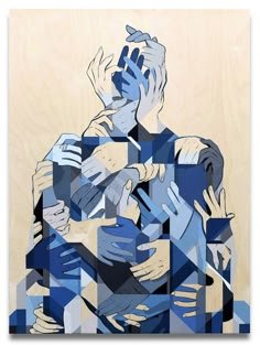 Abstract Figure Paintings Are a Fascinating Fusion of Many Moments Frozen in Time