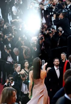 Bella Hadid looks spectacular in strapless ballgown in Cannes