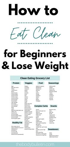 How to Eat Clean For Beginners | The Body Bulletin